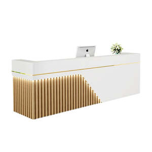 Mostrador de recepción de nuevo diseño, salón de belleza, cajero <span class=keywords><strong>en</strong></span> la recepción, Mostrador de spa personalizado para mostrador de recepción de <span class=keywords><strong>gimnasio</strong></span> de hotel - Product Image 4