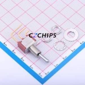 7105SYAV2BE Toggle Switch Switch Single Pole Double Throw 20V 20V Cylindrical Knob - Product Image 2