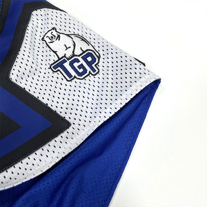 Pantalones cortos deportivos personalizados, bordado, diseño de logotipo, malla juvenil, bolsillo con cremallera, pantalones cortos de baloncesto para hombre - Product Image 5