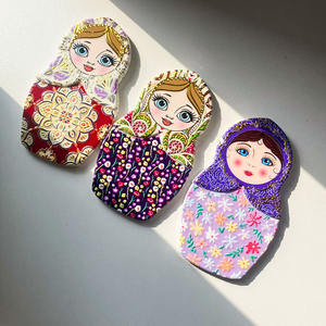 Imán de Refrigerador de Cerámica con Diseño de Matryoshka <span class=keywords><strong>Rusa</strong></span>, para Recuerdos y Regalos, Venta al por Mayor - Product Image 3