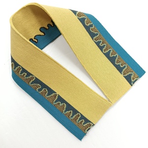 Dyed <b>Yarn</b> Flat Knit Rib Polyester Spandex Collar Cuff White Black or Custom Color for Polo <b>Tshirt</b> - Product Image 1