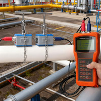 Medidor de Flujo Ultrasónico de Abrazadera de Alto Rendimiento y Bajo Consumo de Energía para Agua/Líquido/Fluido con 1% de Precisión
