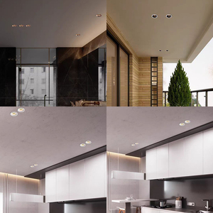 Giá tốt nhất cho Anti-Glare có thể điều chỉnh không thấm nước CRI 95 đèn <span class=keywords><strong>Led</strong></span> trần ánh sáng tại chỗ cho Dali TRIAC Dimmable COB Downlight - Product Image 6