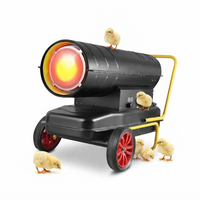 Chauffage au diesel industriel pour l'élevage de poussins, utilisation en serre, température constante, chauffage de grande surface, 220V, acier inoxydable