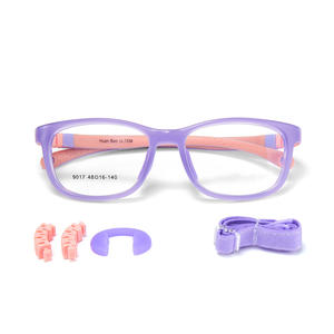 Monturas de Gafas para Niños Huan Bao, Rectangulares, Montura Completa, Lentes de Resina Antideslizantes 9017, Origen Danyang - Product Image 1