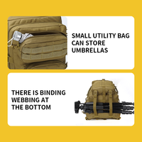 Sac à dos tactique SIVI à faible MOQ, 45L, poche Molle, sac d'assaut, sac à dos tactique de camping, sac à dos de randonnée OEM
