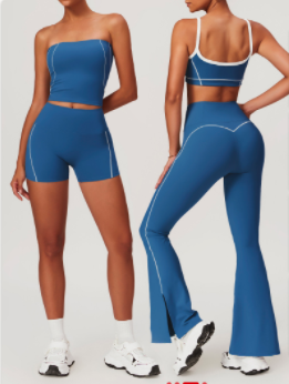 2026 New Sports Gym Suit for Women Solid Pattern Fitness Yoga Workout Clothing Women's Athletics Wear · image 4