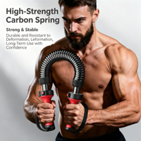 Poignée de musculation réglable pour hommes – Outil multifonctionnel d'entraînement des bras et des pectoraux – Barre de force à ressort pour fitness