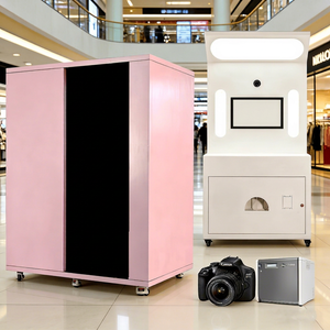 Cabina de Fotos Selfie de Madera Personalizable con Impresora Instantánea y Servicio de Autoservicio para Centros Comerciales, Compatible con Cámara - Product Image 1