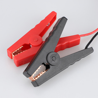 Câble d'alimentation CC de 1,45 m, prise mâle CC 5521 vers pince crocodile isolée, câble de test, câble de démarrage pour batterie de voiture