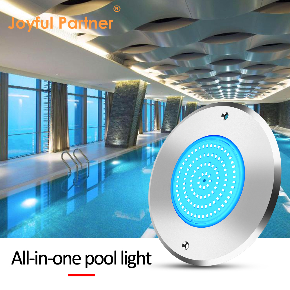 IP68 10W 316L Stainless Steel RGBW LED Pool Light 12V DC Ultra Thin Resin Filled Underwater Spotlight for Spa Pond JPY160