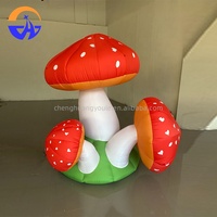 Décorations de scène pour bar, boîte de nuit, jungle, forêt, pâturage, accessoires gonflables, plantes de dessin animé, maison champignon, modèle d'air, impression numérique