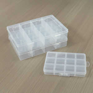 Transparent 12-Compartment <b>Storage</b> <b>Box</b> With Fixed Dividers For Jewelry Organizers Desktop <b>Storage</b> Container Large Capacity - Product Image 2