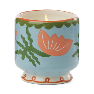 Candela in Ceramica Profumata ai Fiori A Dopo, Candela in Vaso a Forma di Fiore di Cactus - Product Image 1