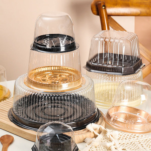 <span class=keywords><strong>Prix</strong></span> Exceptionnel – Boîte <span class=keywords><strong>à</strong></span> Gâteau Écologique en Plastique PET Jetable pour Mariage, <span class=keywords><strong>Sushi</strong></span>, Salade, Sucre et Stockage Alimentaire - Product Image 3