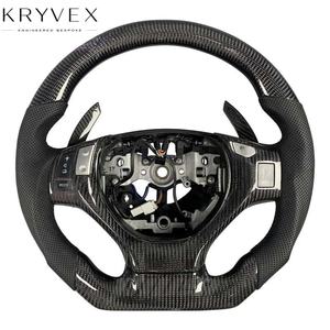Kryvex <span class=keywords><strong>Lexus</strong></span> ES GS <span class=keywords><strong>RX</strong></span> 250 300h <span class=keywords><strong>350</strong></span> 450h <span class=keywords><strong>F</strong></span>-<span class=keywords><strong>sport</strong></span> 2013-2016 Fibra de Carbono Personalizada para Palanca de Cambios Cuero Perforado - Product Image 1