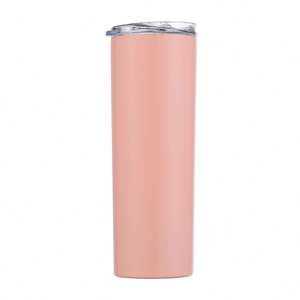 Vente en gros de gobelets droits en acier inoxydable personnalisés de 20 oz avec couvercle, paille et corde - Isolation thermique, écologique - Product Image 3