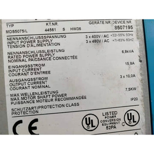 Variador de Frecuencia MDS5075/L de 7.5KW para STOBER Original - Product Image 4