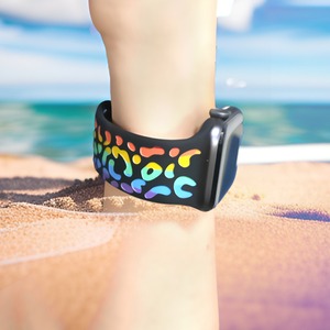 Tươi Thiết Kế Leopard In Silicone Dây Đeo Khắc Đầy Màu Sắc Thể Thao Ban Nhạc 49Mm 40Mm Cho Apple Đồng Hồ S11 10 9 8 7 6 Loạt - Product Image 4