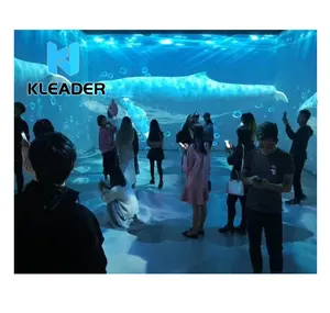 Interactive 360 projection room cave 3D holographic magic space virtual world immersive KTV system solution of panoramic