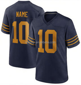 Meilleure qualité personnalisée #10 Love #8 Josh Jacobs #11Jayden Reed #0 Matthew Golden 1923 Maillot de football américain cousu classique - Product Image 4