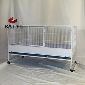 Nouvelle grande cage à oiseaux en métal carrée en acier à faible teneur en carbone avec revêtement en poudre écologique de luxe pour perroquets 93x62x156cm - Product Image 5