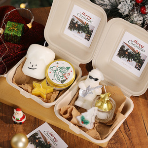 Caja de Regalo con Vela en Forma de Árbol de Navidad Pintada a Mano Estilo Ins Transfronterizo, Recuerdo de Navidad, Vela Divertida para Navidad - Product Image 4