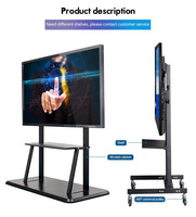 Tableau blanc interactif électronique Android 4K de 65 pouces, écran tactile, affichage numérique intelligent, écran LCD LED, utilisation scolaire, enseignement