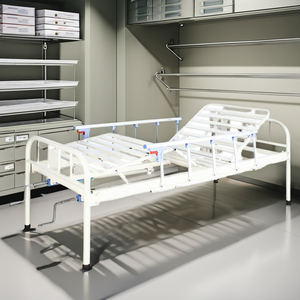 Lits de soins médicaux directs <span class=keywords><strong>d</strong></span>'usine <span class=keywords><strong>prix</strong></span> bon marché deux manivelles manuelles en métal durable lits de soins infirmiers fabriqués en usine - Product Image 4