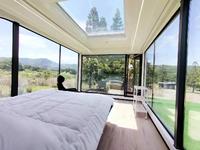 Cabine Capsule Homestay, maison préfabriquée en conteneur d'acier au design moderne pour les stations touristiques