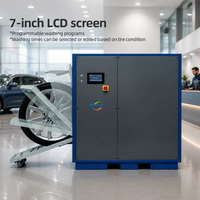 Máquina de Limpieza de Ruedas de Acero Inoxidable BR-CW100, Tanque de 200L, 540-900mm, Carga de 65Kg, 3PH 380V