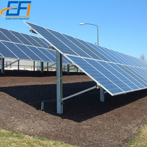 Système de montage solaire photovoltaïque 1 MW adapté pour l'agriculture, structure solaire au sol, système de montage fixe inclinable au sol - Product Image 1