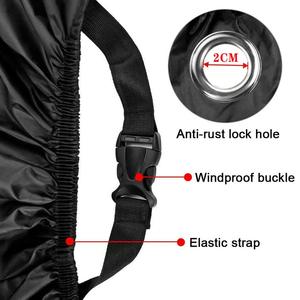 Housse de moto personnalisable en tissu Oxford durable, imperméable et indéchirable, avec trous de verrouillage pour l'extérieur, protection contre la pluie et le soleil, housse pour meubles - Product Image 2