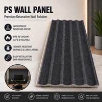Panneau de revêtement mural cannelé PS, panneau mural décoratif moderne, fabricant