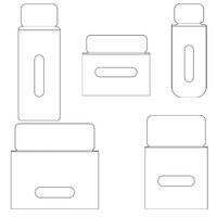 Étui de protection carré transparent en PVC pour badges d'anime et de manga, porte-clés, pochette de présentation anti-usure, accessoire de rangement pour objets de collection