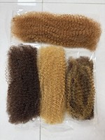 Extensions de cheveux humains brésiliens originaux pour tresses, Spring Twist 4c Afro Kinky Curly, Double Drawn Remy, en vrac pour crochet