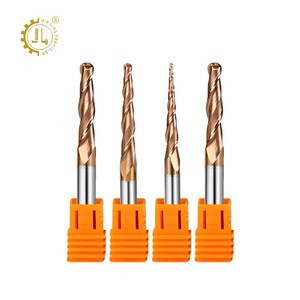 2F Ballnose Tapered Endmill <span class=keywords><strong>Router</strong></span> Bit Cortador de fresado de carburo de corte de aluminio Taper Endmill con revestimiento OEM personalizable - Product Image 2