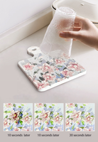 Tapis de table personnalisable CC Graphic, grande capacité d'absorption d'eau, résistant aux hautes températures, pour la maison