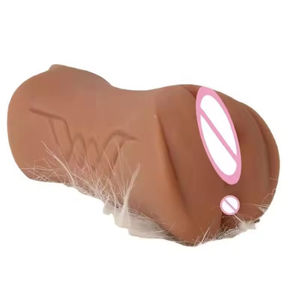Deep Aircraft Cup for <b>Male</b> Masturbation Soft Silicone Wheat Color Waterproof Oral Anal 3-Channel <b>Masturbators</b> Real Touch Feeling - Product Image 6