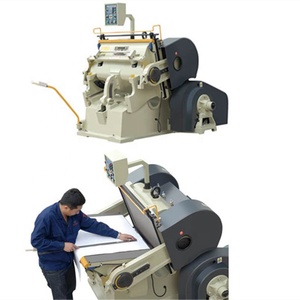 Máquina de troquelado automático para etiquetas de cama plana, máquina de impresión de cartón, ranuradora, de todos los tamaños, 750-1200 - Product Image 1
