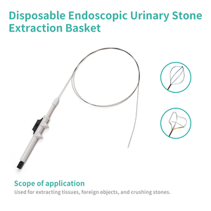 डिस्पोजेबल लचीले नाइटिनॉल स्टेनलेस स्टील यूरोलॉजी एंडोस्कोप मैनुअल पावर स्रोत पत्थर पुनर्प्राप्ति - Product Image 6