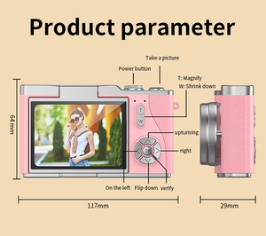 LK007 Açık Hava Seyahat HD 1080P 2.4 İnç Şarj Edilebilir CCD Kamera Dijital Çocuk Kamerası Doğum Günü Noel Hediyesi çocuklar için - Product Image 6