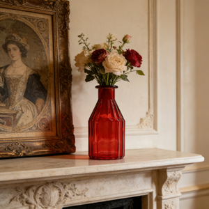 Vaso in Vetro Sfaccettato Stile Vintage, Vaso Decorativo in Vetro Colorato, Centrotavola per Matrimoni, Decorazione Casa, Vendita all'Ingrosso OEM - Product Image 3