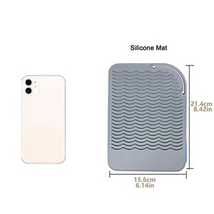 Tapis de protection en silicone résistant à la chaleur, portable, pour fer à repasser, lisseur et autres outils chauffants, grande taille, vente en gros, nouveauté - Product Image 6