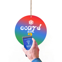 Plaque de suspension professionnelle en PVC étanche avec puce NFC et RFID NTAG213 215 216 pour réseaux sociaux, adhésion et paiement