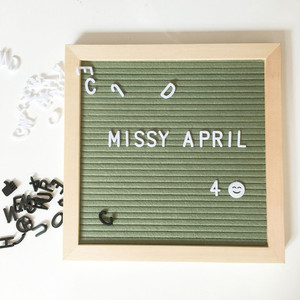 10*10 Zoll Größe Quadratische Form Filz Letter Board Wechselbare Letter Board Message Board - Product Image 1