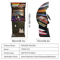 Machine de jeu de simulateur de course d'arcade à jetons de vente chaude pour parc d'attractions