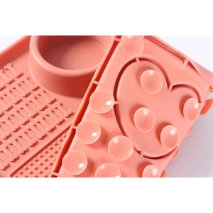 Tapis de Manger Multi-Surfaces Lavable à Forte Adhérence en Silicone Alimentaire, <span class=keywords><strong>Plateau</strong></span> d'Alimentation Lente à 6 Compartiments - Product Image 5