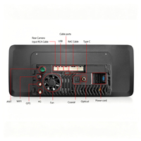 Autoradio Android Meihua 12,3 pouces avec GPS multimédia 4G LTE, caméra 360°, Car-play, lecteur DVD pour Ford Focus 2012-2018