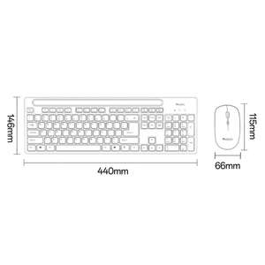 Full Size 2.4Ghz Wireless Keyboard Mouse Combo Office Wireless Keyboard Mouse Set <strong>Yesido</strong> KB43 2.4G Wireless Keyboard Mouse Set - Product Image 2